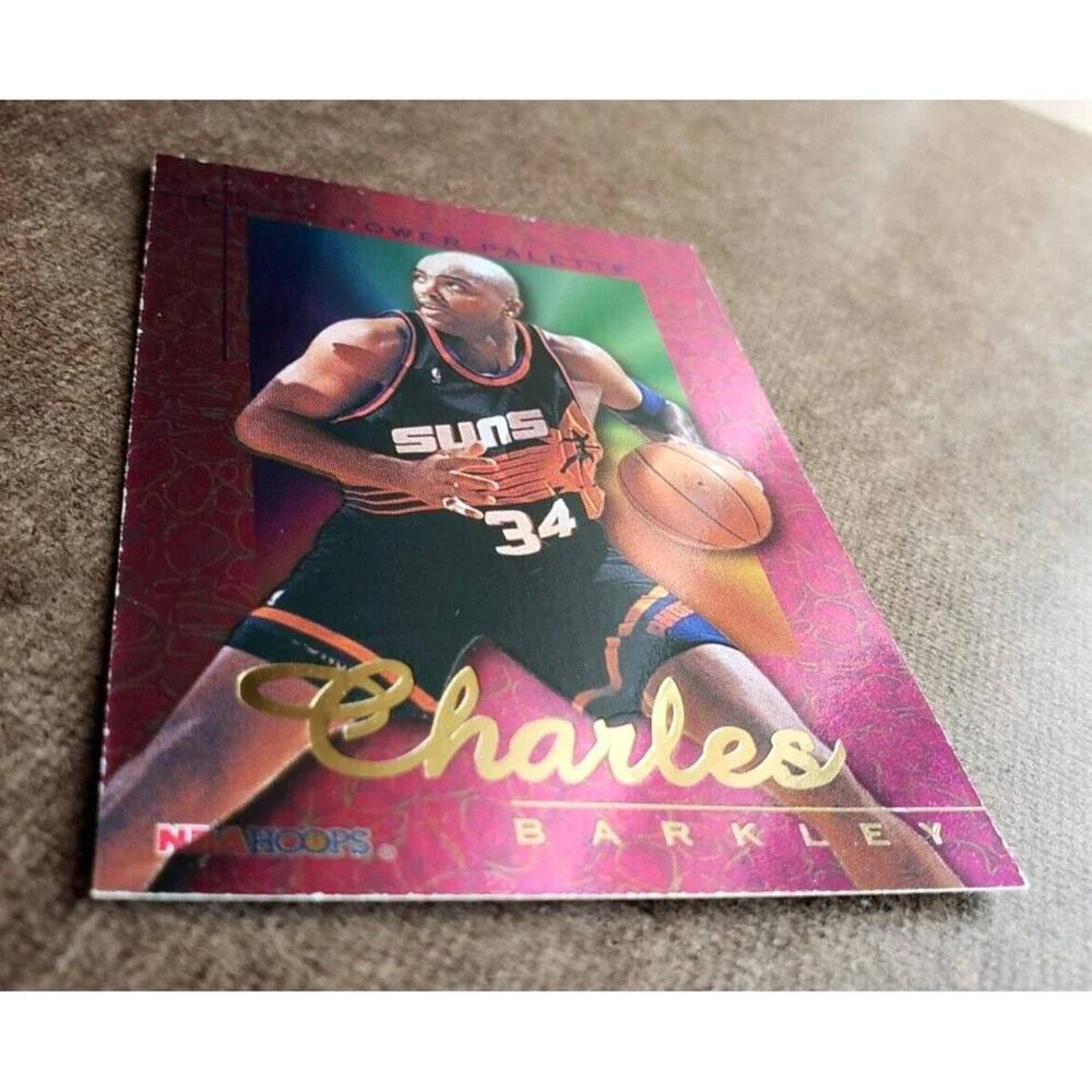 1995-96 NBA Hoops CHARLES BARKLEY NBA POWER PALETTE Card #10/10 Phoenix Suns HOF